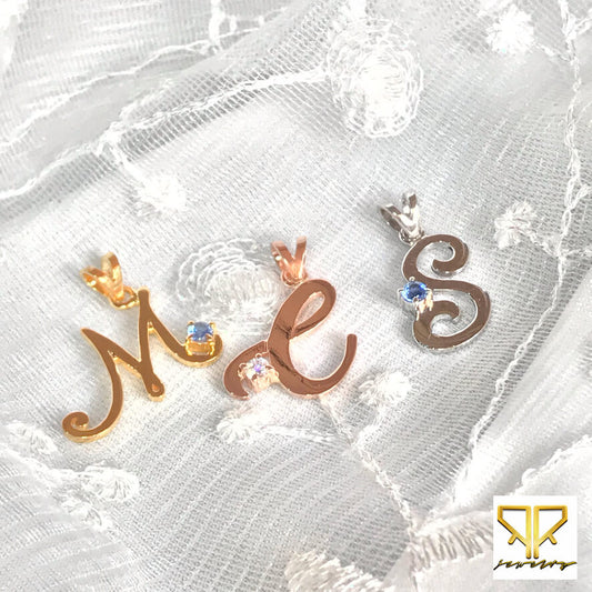 NECKLACE - INITIAL with BIRTHSTONE