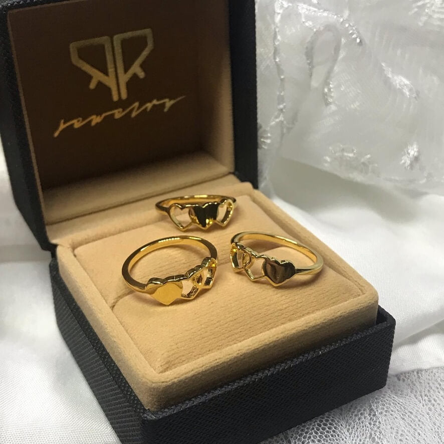 PR - THREE HEART RING