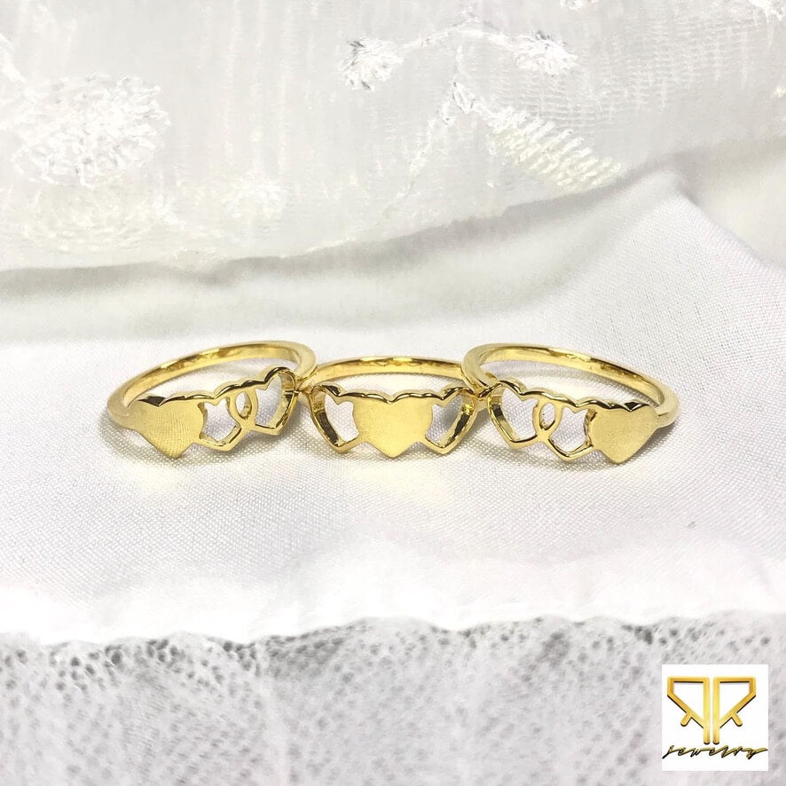 PR - THREE HEART RING