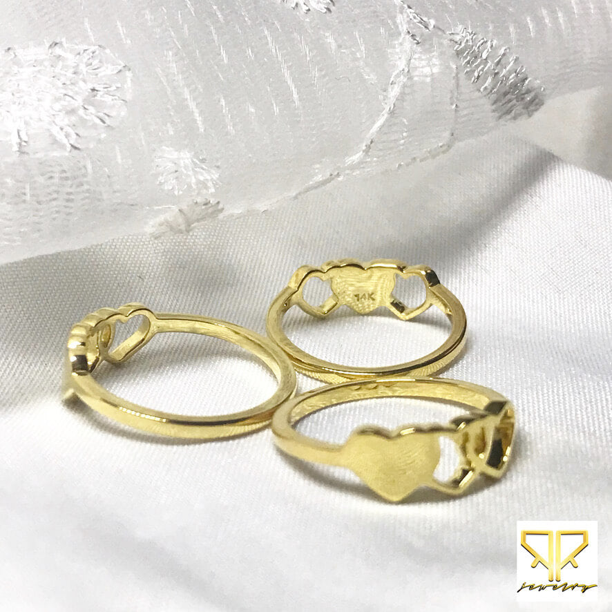 PR - THREE HEART RING