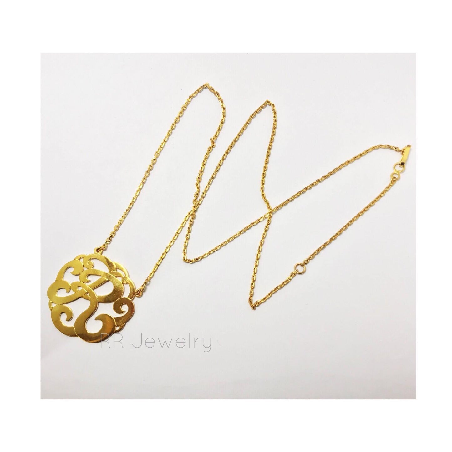 Necklace - Monogram 1.2"